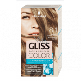 Schwarzkopf Gliss Color hair color 8-1 Cool medium blond 2 x 60 ml