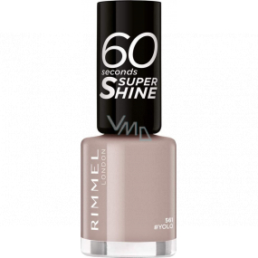 Rimmel London 60 Seconds Super Shine Nail Polish nail polish 561 Yolo 8 ml