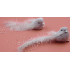 Plush bird on a clip gray 14 cm 2 pieces