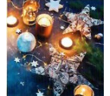 Nekupto Christmas gift cards Candles with stars 6.5 x 6.5 cm 6 pieces