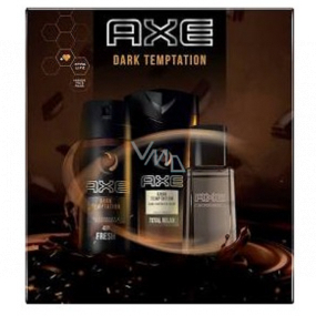 Ax Dark Temptation shower gel for men 250 ml + deodorant spray 150 ml + aftershave 100 ml, cosmetic set