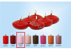 Lima Floating lens candle pink 50 x 25 mm 6 pieces
