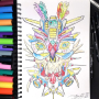 Posca Universal acrylic marker set 0,9 - 1,3 mm Mix of pastel colours 8 pieces PC-3M
