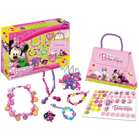 Disney Minnie Mouse fashion jewellery with bag creative set, recommended age 3+