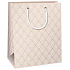 Ditipo Gift paper bag 18 x 10 x 22,7 cm White, brown ornaments