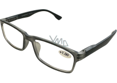 Berkeley Reading dioptric glasses +1.0 plastic black, black stripes 1 piece MC2248