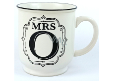 Albi Ceramic plate with Mrs O inscription 320 ml