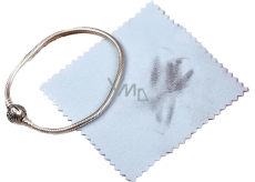 Cleaning cloth - silver cloth blue 8 x 8 cm 1 piece