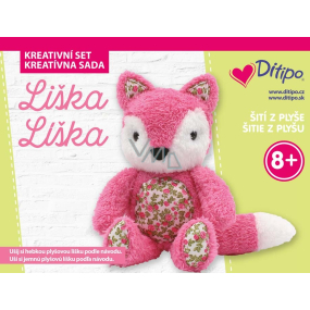 Ditipo Creative set - Sewing plush Fox 21 x 16 x 4 cm, age 8+