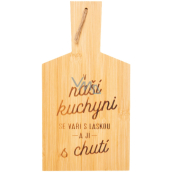 Albi Board with dedication In our kitchen 14 x 26,5 x 1 cm