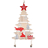 Tree with Santa for hanging Red 17 x 39 cm