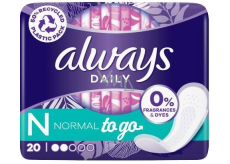 Always Daily To go Normal sanitary napkins 20 pcs