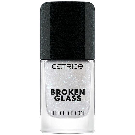 Catrice Broken Glass lak na nehty krycí 050 Sparkling Reflection, 10,5 ml. Krycí lak s efektem rozbitého skla, který dodává nehtům třpytivý a fascinující vzhled.
