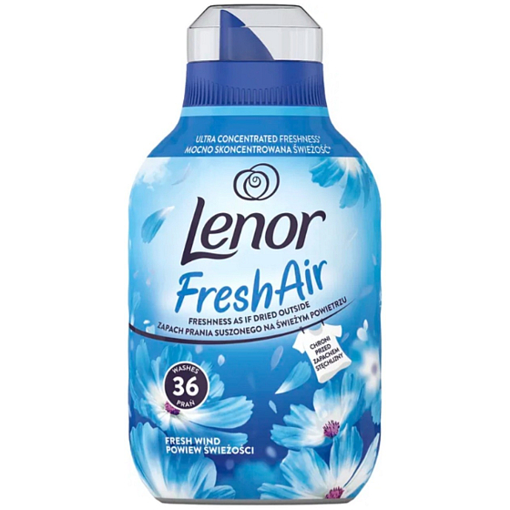Lenor Fresh Air Wind koncentrovaná aviváž, 36 dávek, 504 ml