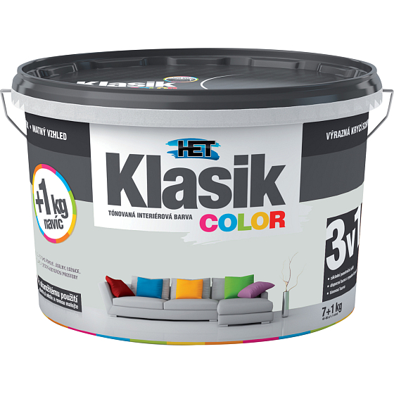 Het Klasik Color painter's paint, 0117 gray patina, 7+1 kg