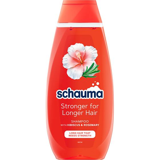 Schauma Shampoo Stronger for Longer Hair for Long Hair with Hibiscus and Rosemary 400ml