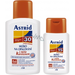 Astrid F30 Suntan lotion 200 ml + F15 Beta-carotene suntan lotion 100 ml