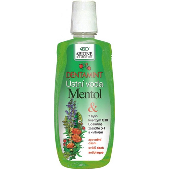 Bione Cosmetics Dentamint Menthol mouthwash 515 ml