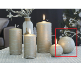 Lima Galaxy candle champagne ball 80 mm 1 piece