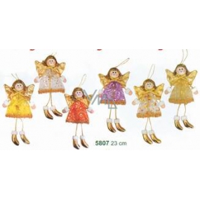 Angel dolls in multicolored clothes for hanging 23 cm 1 piece