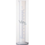 Plastic graduated cylinder with a 250 ml measuring scale