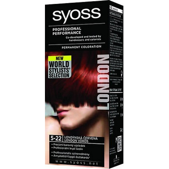 Syoss Professional hair color 5 - 22 London red