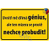 Nekupto Humorous Sign Inside me sleep genius 15x10 cm 1 piece