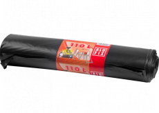 Alufix Garbage bags mega thick, black, 80 µ, 110 liters, 70 x 100 cm, 10 pieces
