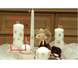 Lima Flake white candle cylinder 60 x 120 mm 1 piece