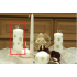 Lima Flake white candle cylinder 60 x 120 mm 1 piece