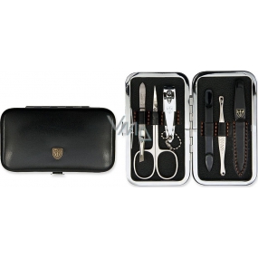 Kellermann 3 Swords Luxury manicure 6 pieces Articial Leather made of high quality artificial leather Black 7845 FN