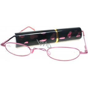 Berkeley Cleopatra reading glasses +2.0 pink in a heart case 1 piece M160