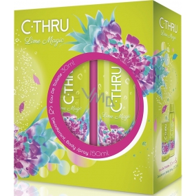 C-Thru Lime Magic eau de toilette for women 30 ml + deodorant spray 150 ml, gift set
