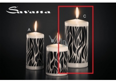 Lima Savana candle black cylinder 80 x 150 mm 1 piece