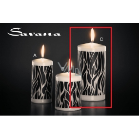Lima Savana candle black cylinder 80 x 150 mm 1 piece