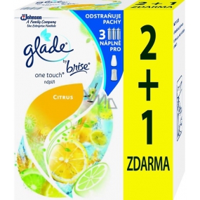 Glade One Touch Citrus mini spray refill for air freshener 3 x 10 ml