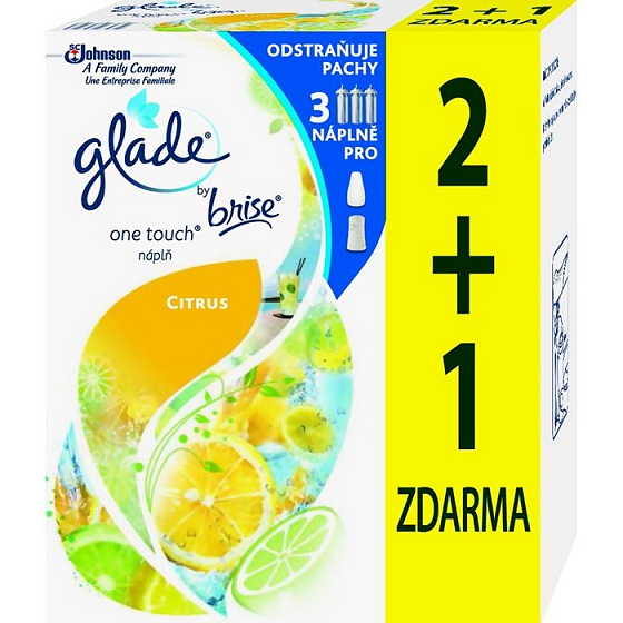 Glade One Touch Citrus mini spray refill for air freshener 3 x 10 ml