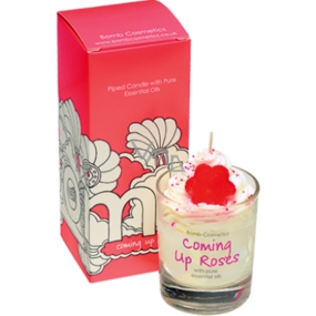 Bomb Cosmetics Rose comes scented natural, handmade candle in glass burns for up to 35 hours