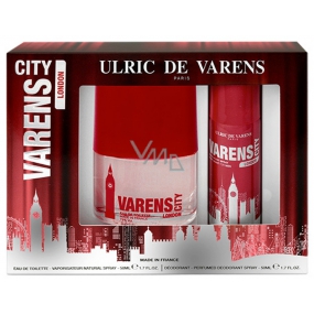 Ulric de Varens City London for Men eau de toilette 50 ml + deodorant spray 50 ml, gift set