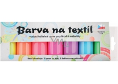 Kreativ Color Colors for textiles - light, glowing in the dark set of 7 colors 20 g + 2 stencils 6.5 x 2 cm