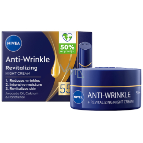 Nivea Anti-Wrinkle + Revitalizing 55+ Renewing night cream against wrinkles 50 ml