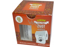 Albi Funny toilet Life begins after 60, 20 meters of rustling luxury, Gift toilet paper