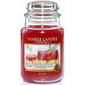 Yankee Candle Bubbly Pomegranate - Sparkling Pomegranate Scented Candle Classic Large Glass 623 g