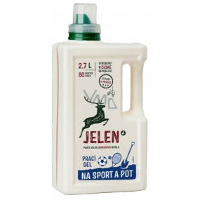 Jelen Sport and Sweat Liquid Laundry Detergent for Sports and Functional Clothing 60 Loads 2.7 L