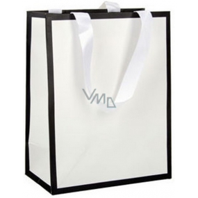 Ditipo Gift paper bag 17.8 x 22.9 x 9.9 cm Chic white-black