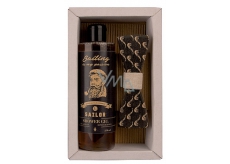Bohemia Gifts & Cosmetics Sailor Beer Yeast & Hops shower gel 250 ml + wooden bow tie, cosmetic set