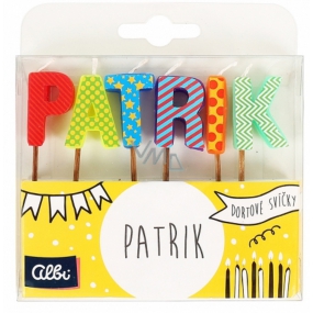 Albi Cake candles name - Patrik, 2.5 cm