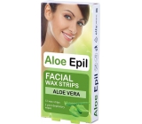 Aloe Epil Facial depilatory wax strips for face 12 + 2 pieces