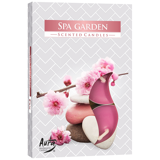 Bispol Aura Spa Garden - Spa garden scented tealights 6 pieces