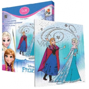 Ditipo Disney Frozen Painting on canvas with glitter for children 5+